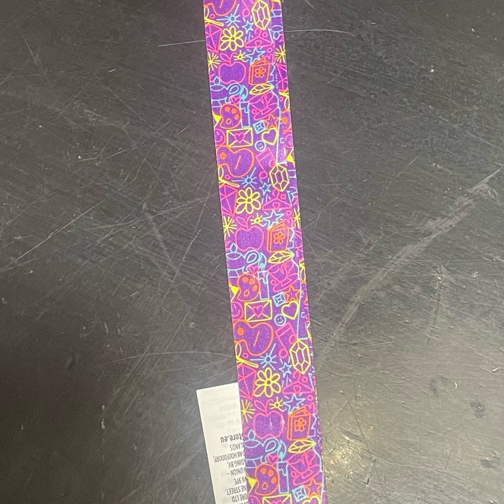 Disney Purple and Pink Patterned Lanyard